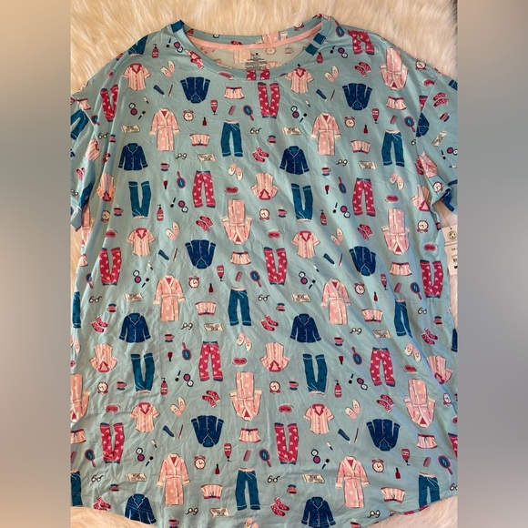 Secret Treasures Soft Nightgown Womens Size 2X-3X Blue Pajamas With Pockets - Picture 1 of 8